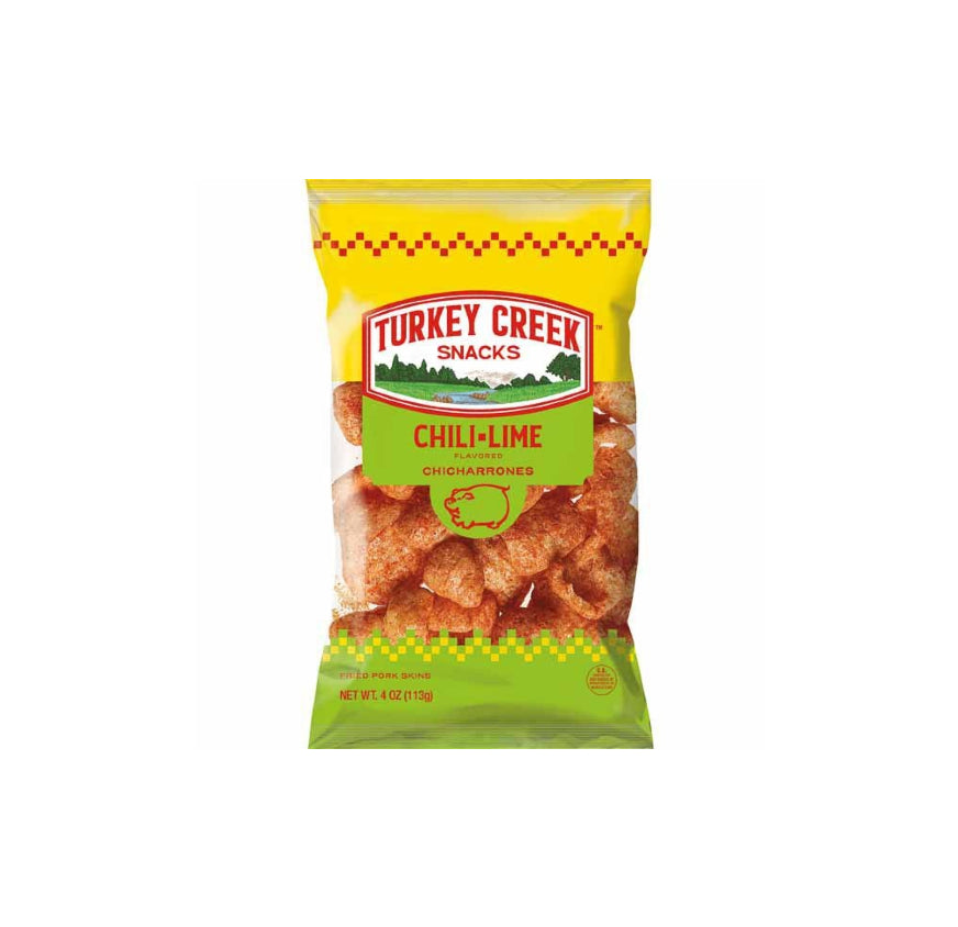 TURKEY PORK SKIN2OZ12CTCH LIME