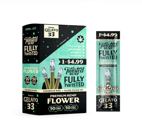 TWISTED HEMP GELATO FLOWER10CT
