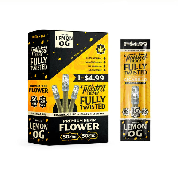 TWISTED HEMP LEMON FLOWER10CT