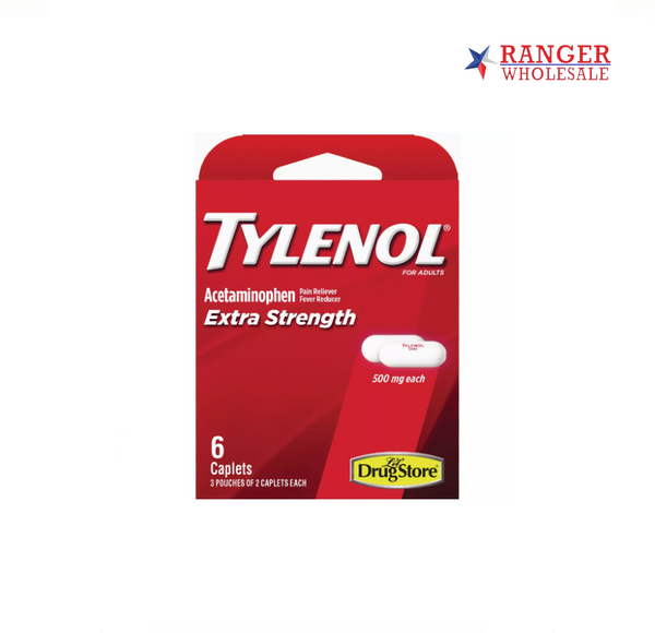TYLENOL EXT 6 CAPLETS SINGLE