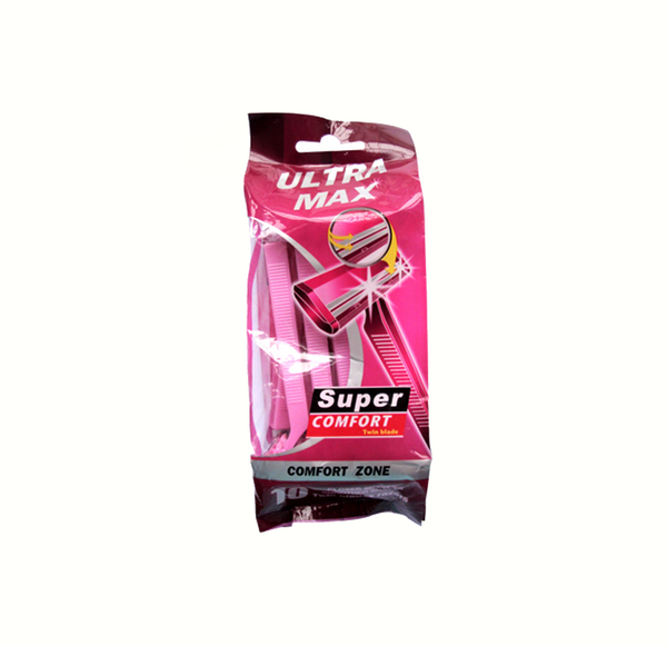 ULTRA MAX PINK RAZOR 10CT