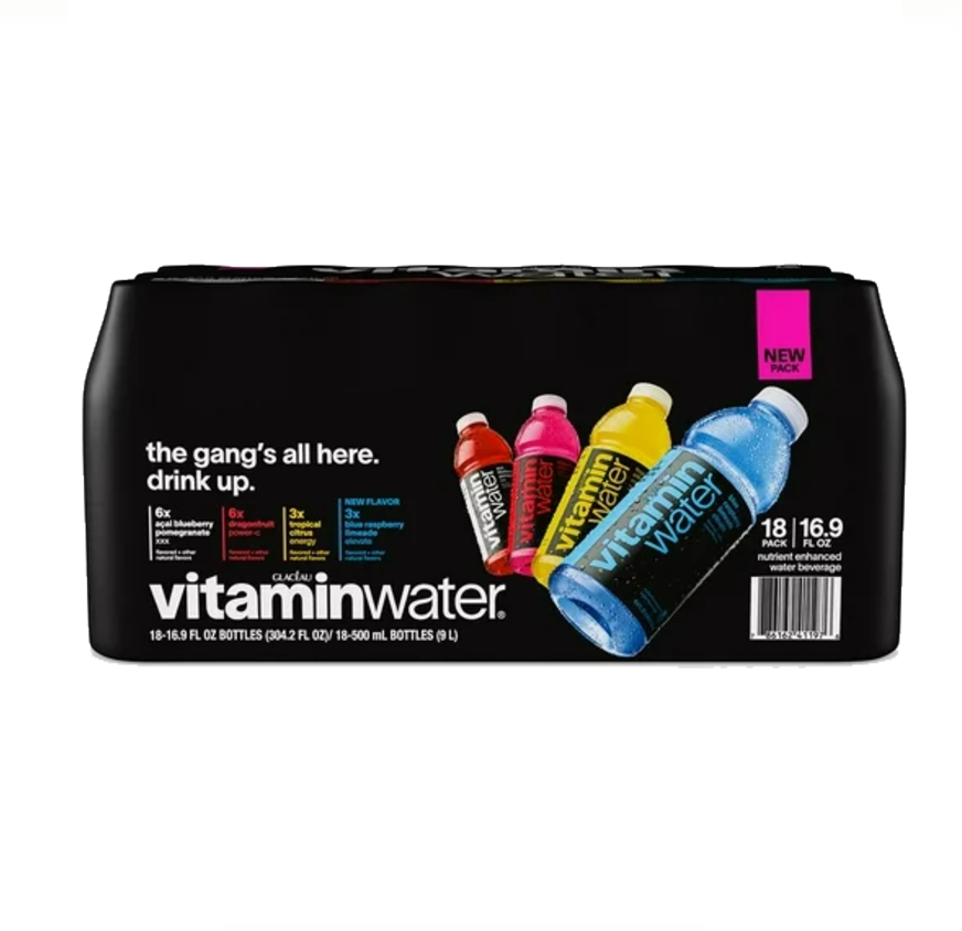 VITAMIN WATER 16.9OZ  18 CT