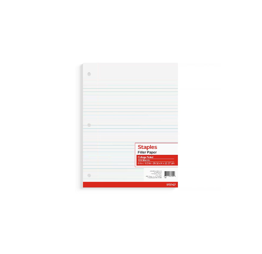 WIDE RULE SHEET SINGLE