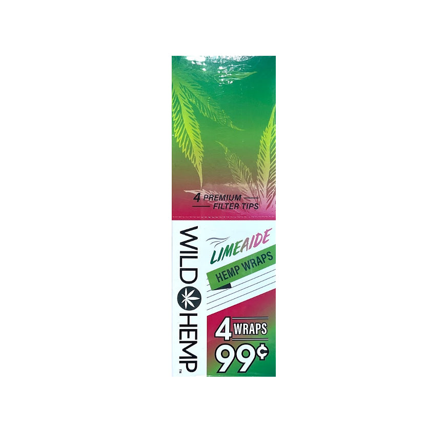 WILD HEMPWRAP 4/20PK LIMEAID