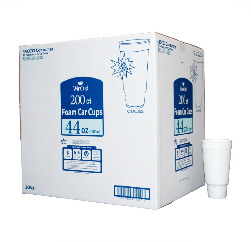 WINCUP WHITE CUP 44oz 200CT