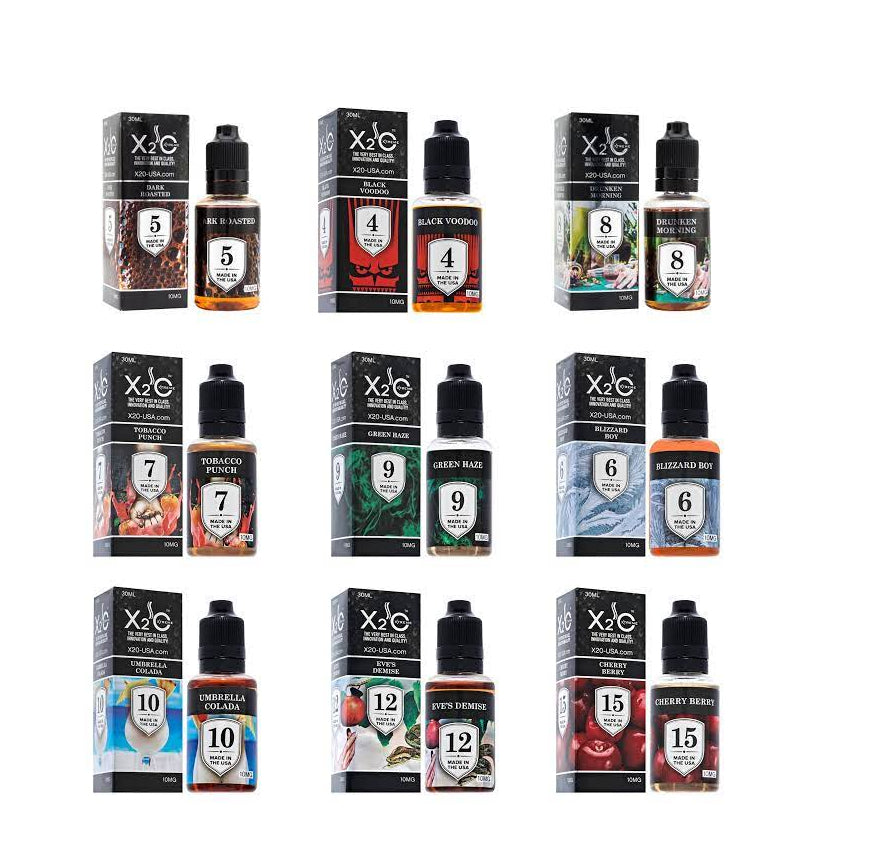 X20  XTREME E-LIQUIDS 10MG-30M