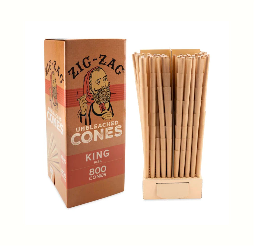 ZIG ZAG UNBLEACH CONE KING 800