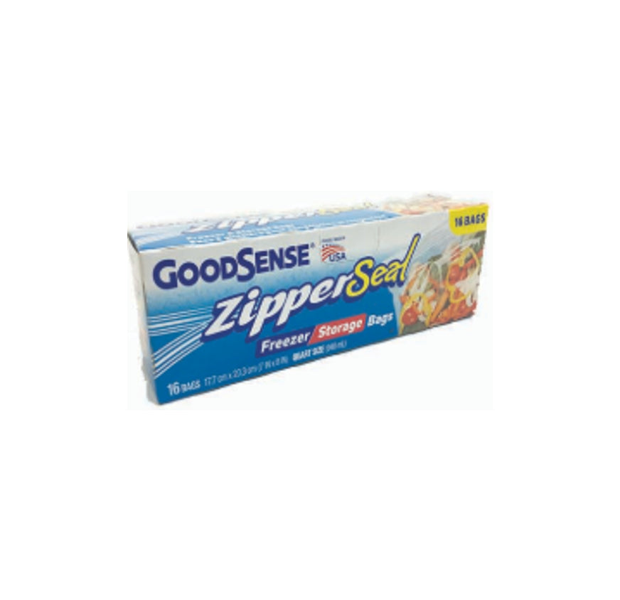 ZIPPER BAG GOODSENSE 15CT