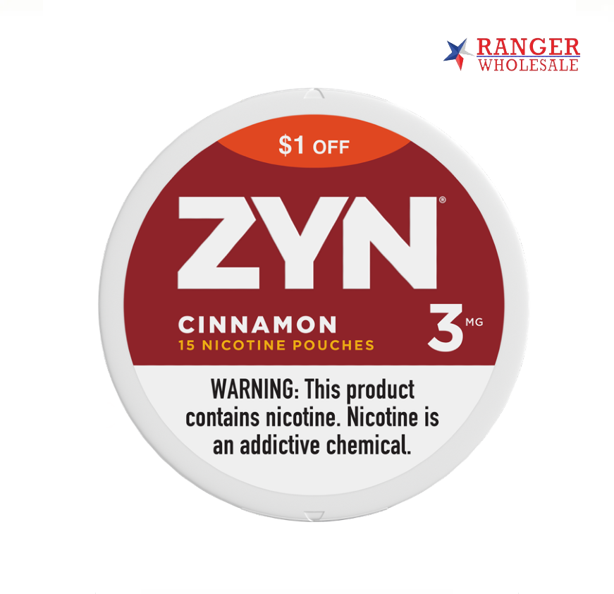 ZYN CINNAMON 3MG $1 OFF