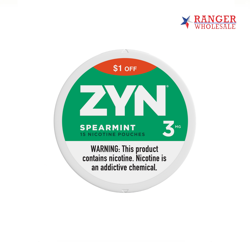 ZYN SPEARMINT 3MG $1 OFF
