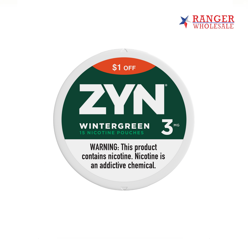 ZYN WINTERGREEN 3MG $1 OFF