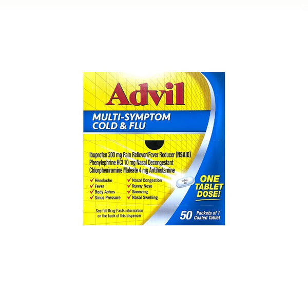 ADVIL MULTI SYMPT C & FLU 50CT