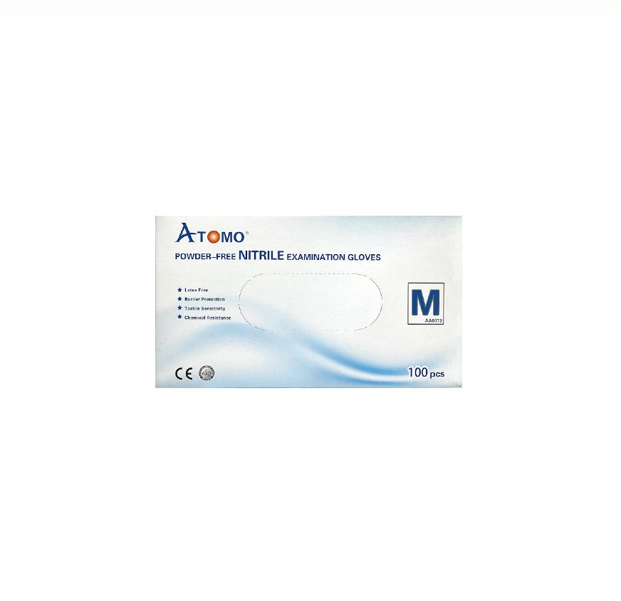 ATOMO NITRILE GLOVES MED/LRG