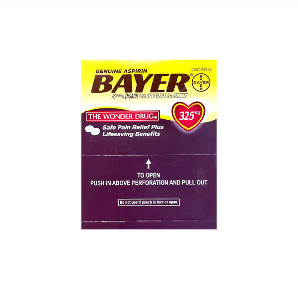 BAYER 25 POUCHES OF 2 TABLETS