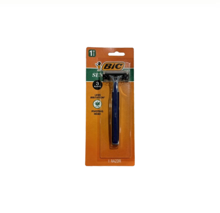BIC RAZOR SENSTIVE 3 BLADE SIN – Ranger Wholesale