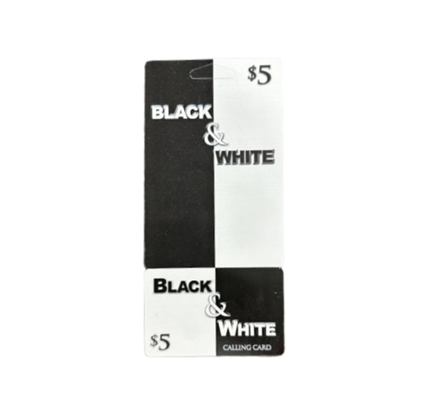 BLACK & WHITE $5
