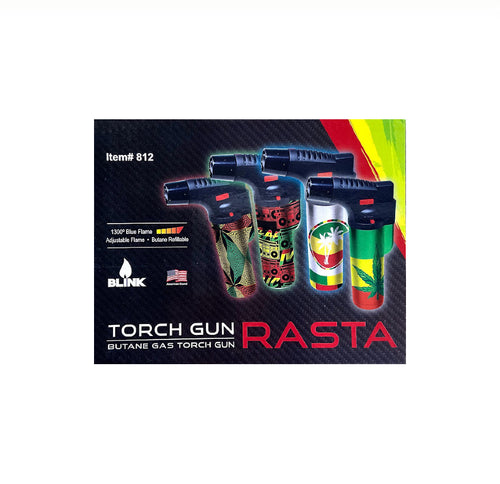 BLINK TORCH RASTA/SKULLS 12CT