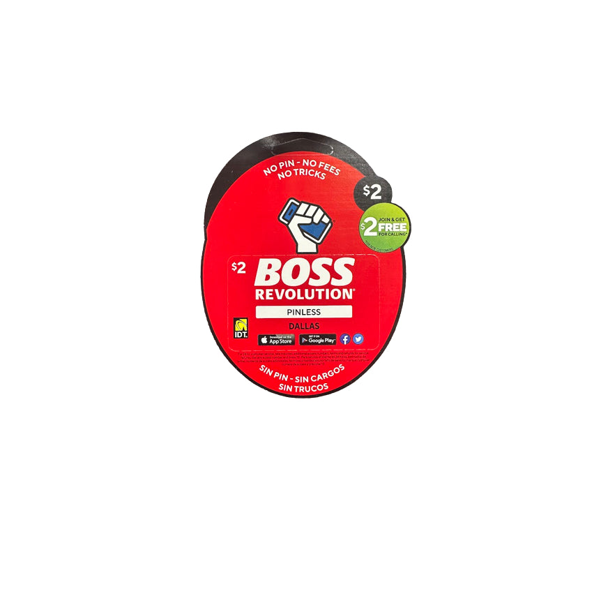 BOSS phone card $2