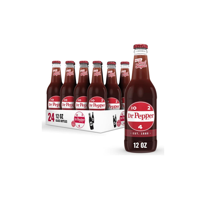 DR PEPPER GLASS RETRO 12oz24CT