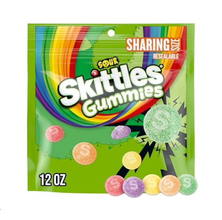 SKITTLES GUMMIE 3OZ15CT SOUR
