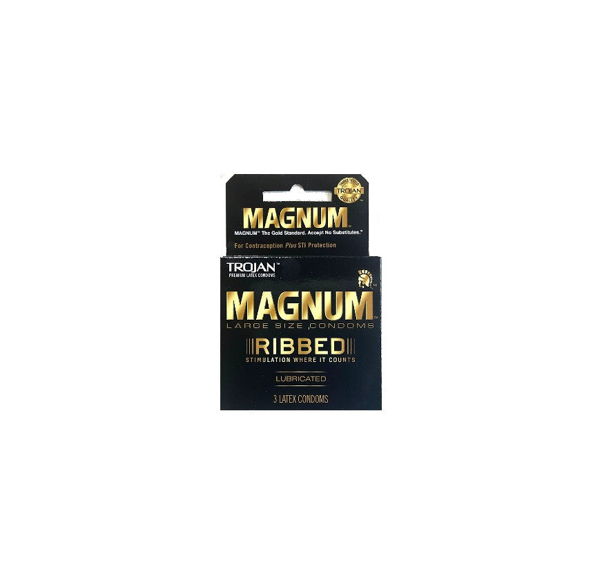 TROJAN MAGNUM RIBBED 6CT