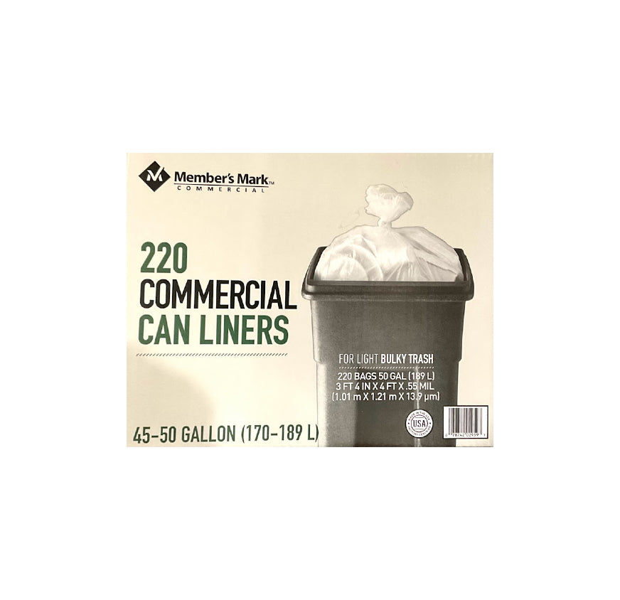 CAN LINER MM TRASH BAG50G220CT