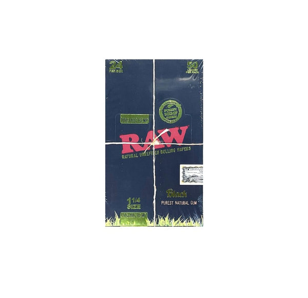 RAW ORG BLK PAPER 1 1/4 24CT