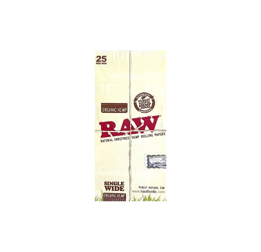 RAW ORGANIC WIDE DOUBLE 25CT
