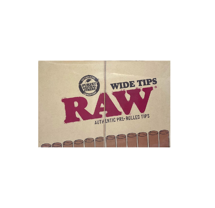 RAW PERFORATED WIDE TIPS 50CT