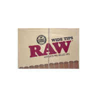 RAW PRE ROLLED TIPS WIDE 20CT