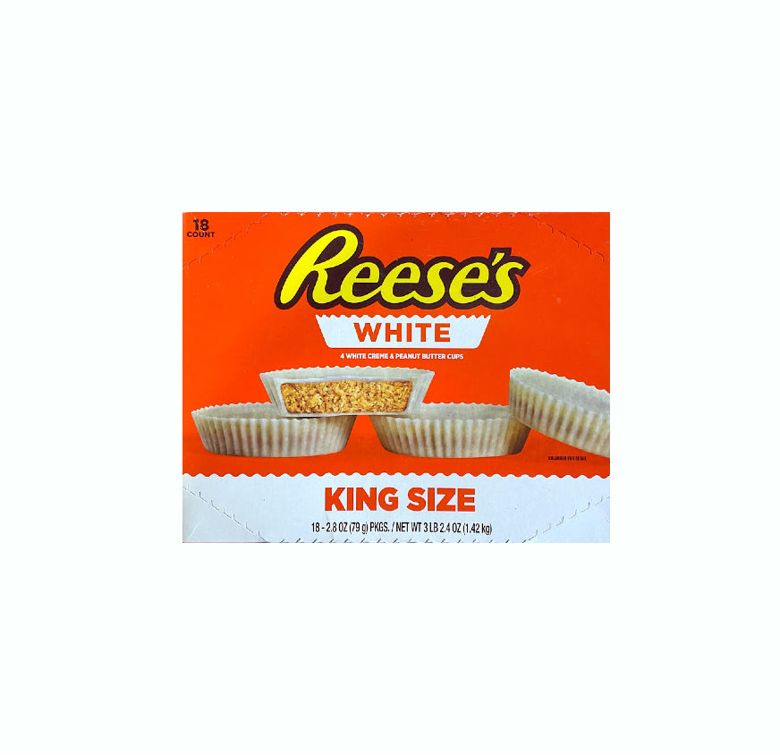 REESES WHITE KING SIZE 18CT