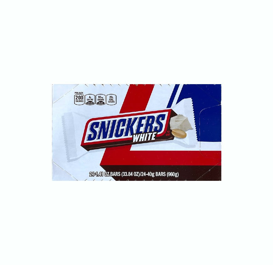 SNICKERS WHITE 1.41OZ SM 24CT