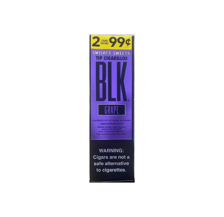SW BLK**POUCH GRAPE 15CT