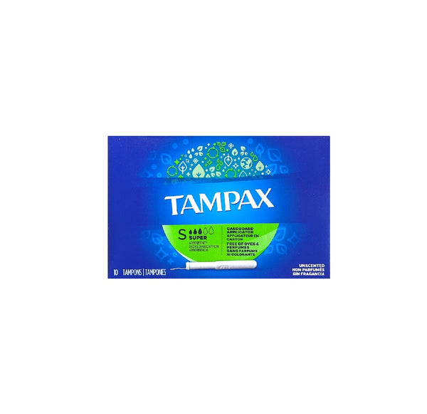 TAMPAX SUPER 10CT( GREEN)