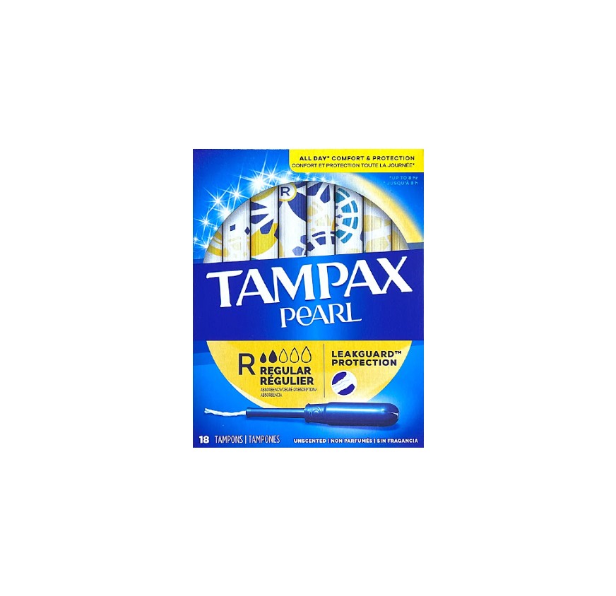 TAMPAX REG PEARL 18CT