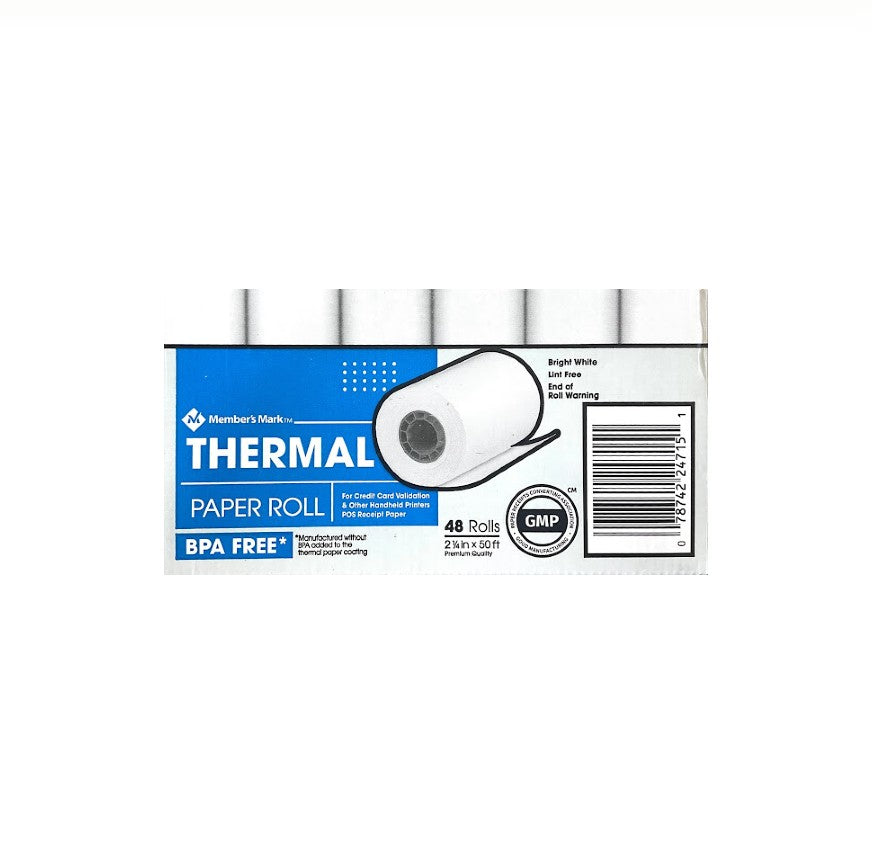 THERMAL 2  1/4*50 MM 48 ROLLS