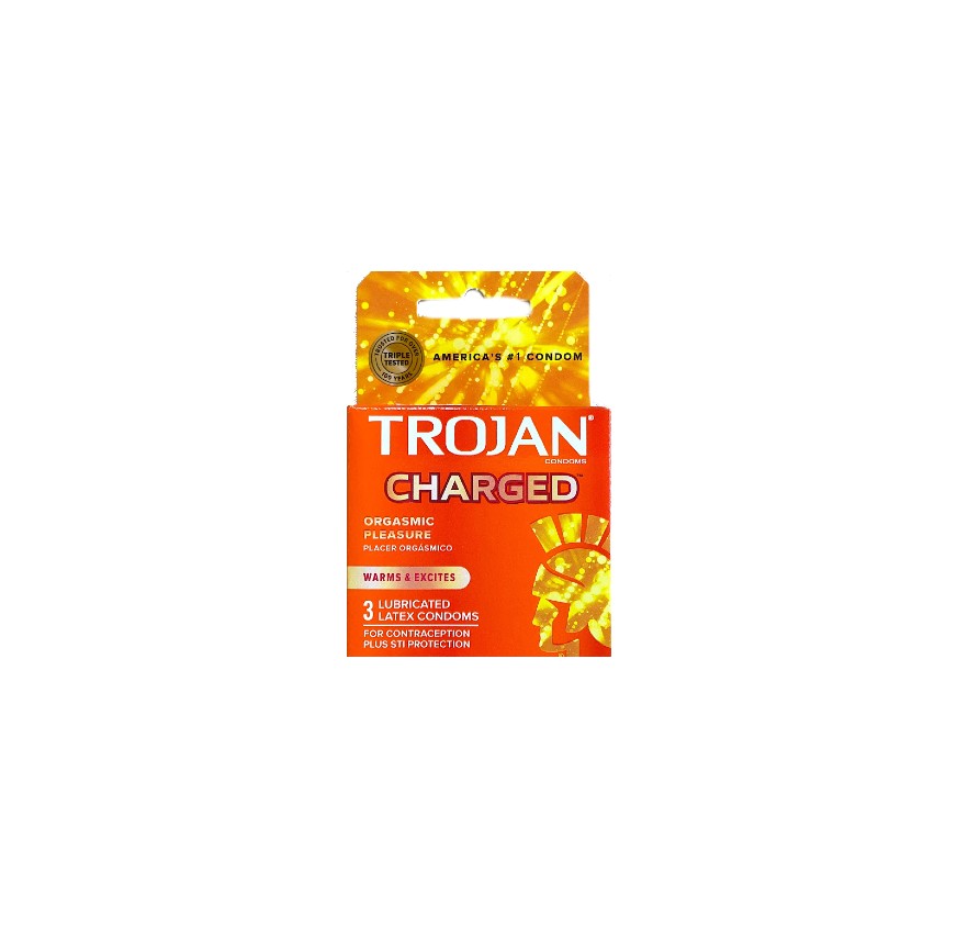 TROJAN CHARGED (ORANGE) 6CT