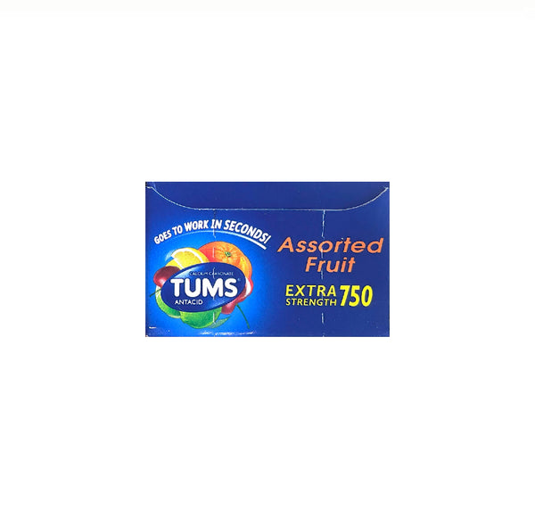 TUMS EXT-750 AST FRUIT 12CT