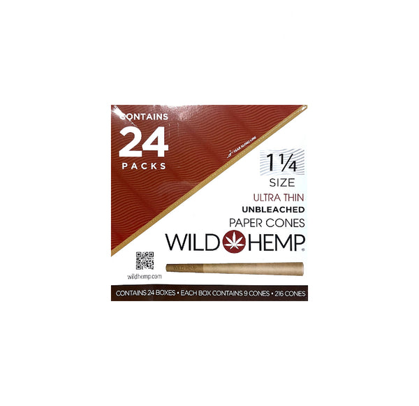 WILD HEMP 1 1/4 P CONE 3/24CT