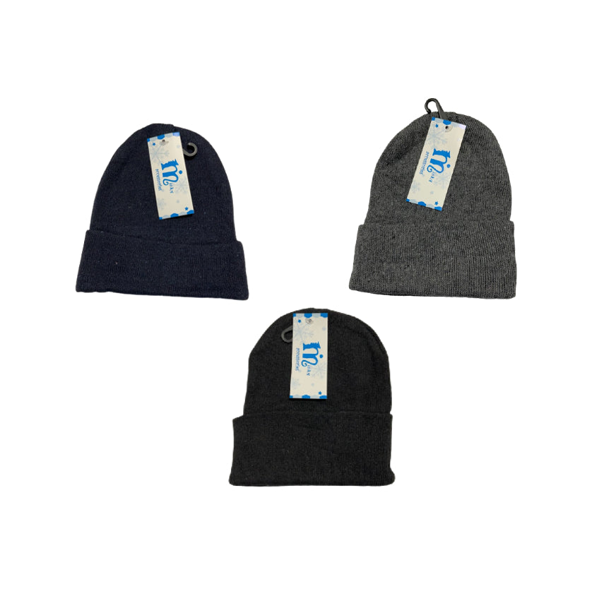 HAT WINTER MINKY PLAIN 12CT