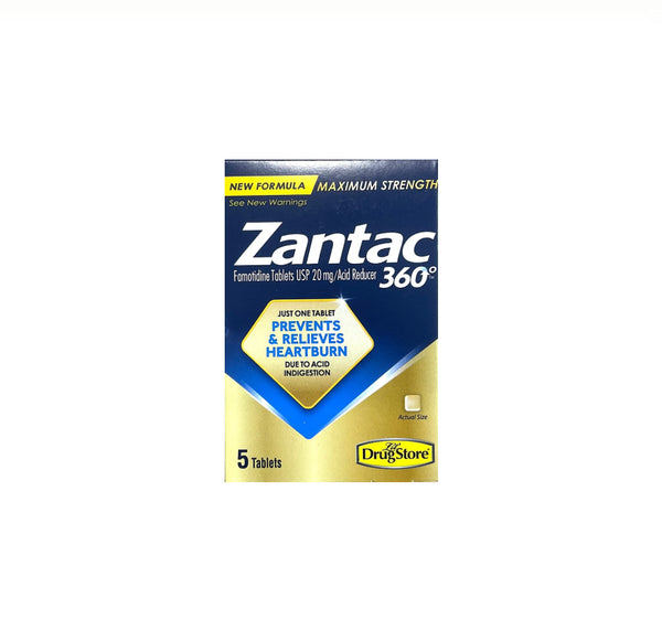 ZANTAC 360 5 TABLETS 3CT
